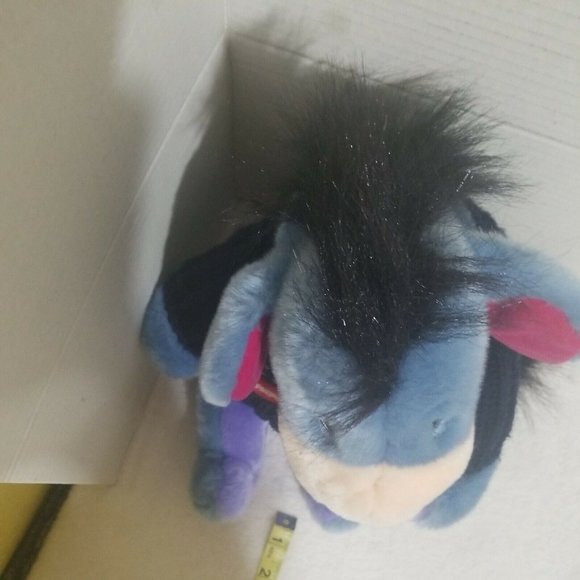 Winnie the Pooh Disney Store - Eeyore 4th of July Plush USA Flag Sweater 12" NWT - Picture 5 of 9